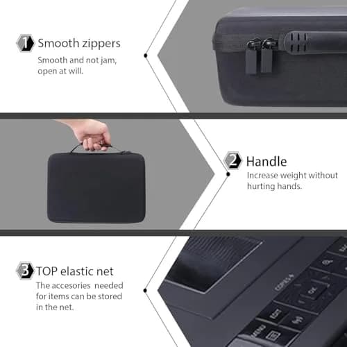 co2CREA Hard Case for Canon SELPHY CP1500/CP1300/CP1200 Photo Printer,Black | Shockproof Dustproof Water-Resistant thumbnail 5