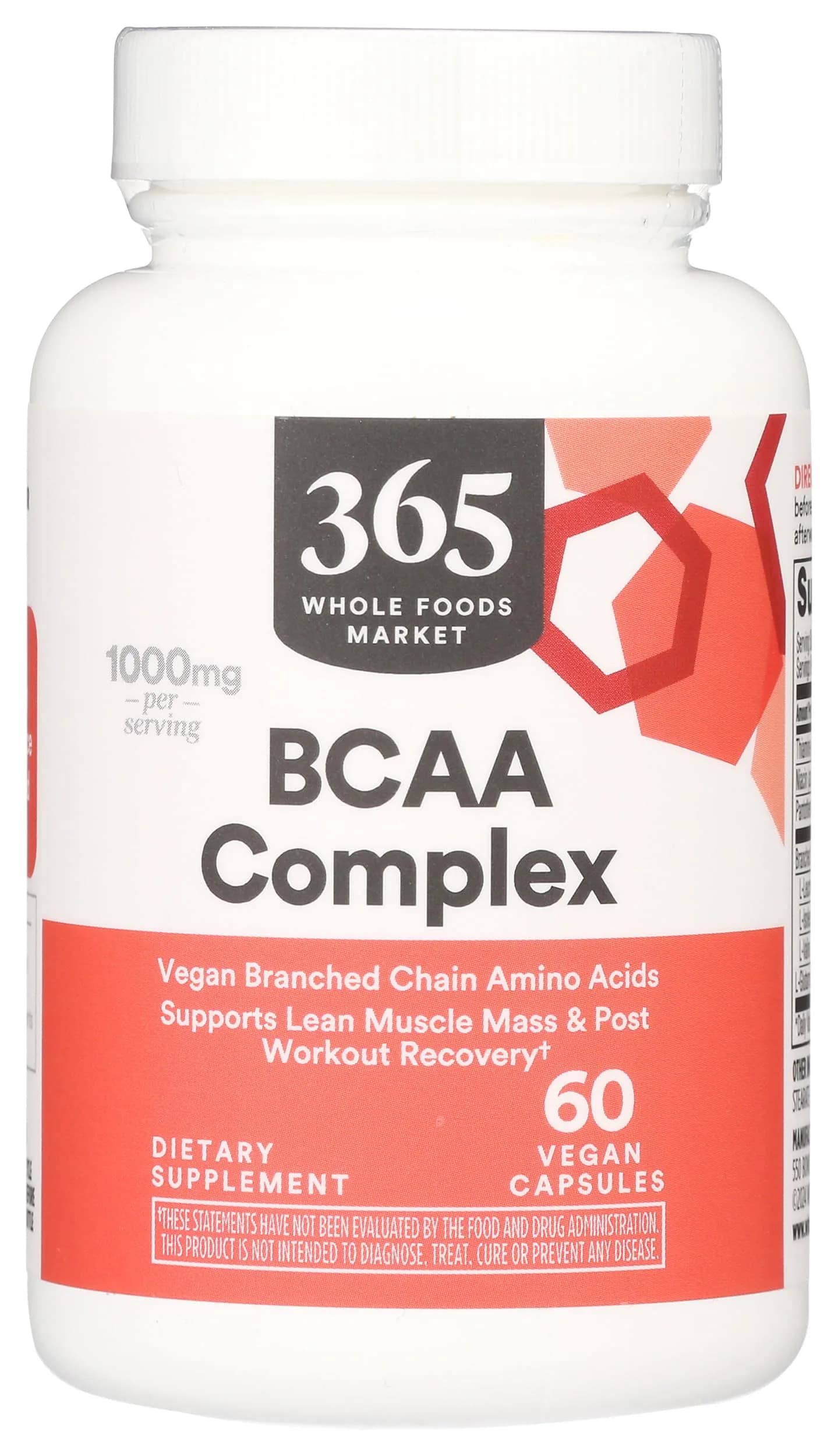 Whole Foods Market BCAA Complex 60 Count | Supports Lean Muscle & Recovery