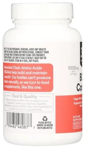 Whole Foods Market BCAA Complex 60 Count | Supports Lean Muscle & Recovery thumbnail 4