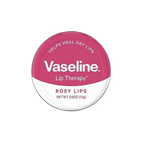 Vaseline Lip Therapy Rosy Lips Tin Lip Balm 0.6 oz (17 g) | Tinted Healing for Dry Lips - main product image