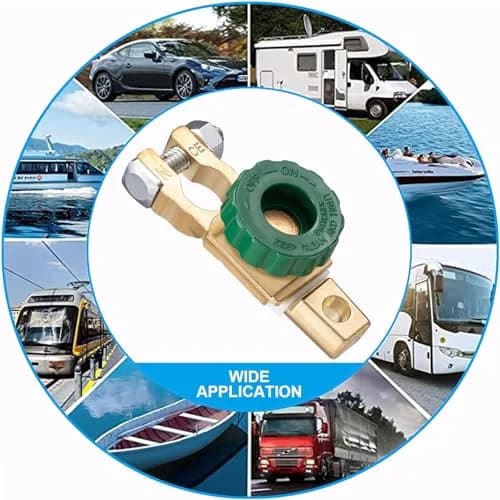 Spurtar Battery Disconnect Switch 12V 125A Continuous | Rotary Top Post for Cars, Boats, RVs thumbnail 8