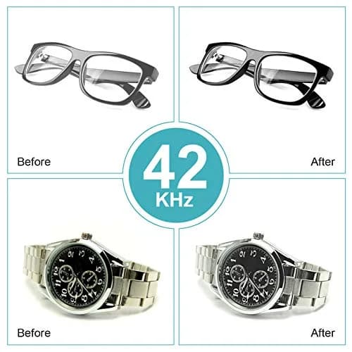 Ukoke UUC06G Ultrasonic Cleaner 600ml (20.3 fl oz) | Professional Jewelry & Eyeglass Cleaner with Digital Timer thumbnail 6