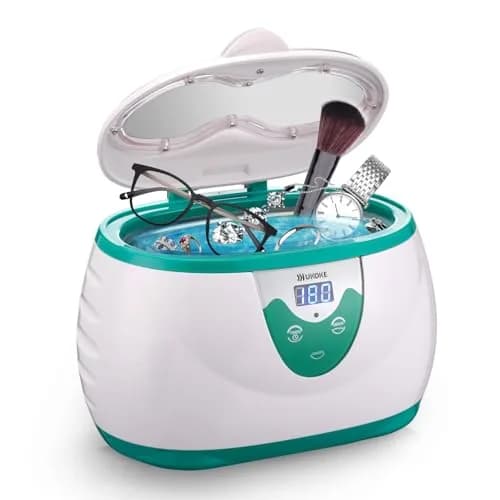 Ukoke UUC06G Ultrasonic Cleaner 600ml (20.3 fl oz) | Professional Jewelry & Eyeglass Cleaner with Digital Timer thumbnail 1