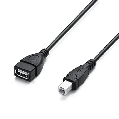 AMUU 2 Pack USB 2.0 A Female to B Male Adapter Cable 50cm (19.7 Inch) | Connect Printers & Peripherals thumbnail 3