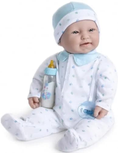 Berjusa La Baby 20-inch Soft Body Doll | JC Toys - Washable Caucasian Doll with Blue Outfit, Hat & Pacifier | Ages 2+ thumbnail 1