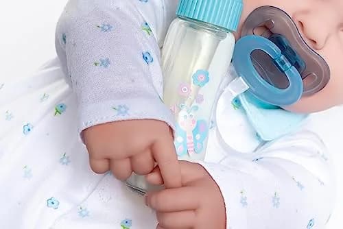 Berjusa La Baby 20-inch Soft Body Doll | JC Toys - Washable Caucasian Doll with Blue Outfit, Hat & Pacifier | Ages 2+ thumbnail 7