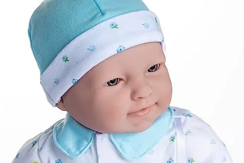 Berjusa La Baby 20-inch Soft Body Doll | JC Toys - Washable Caucasian Doll with Blue Outfit, Hat & Pacifier | Ages 2+ thumbnail 3