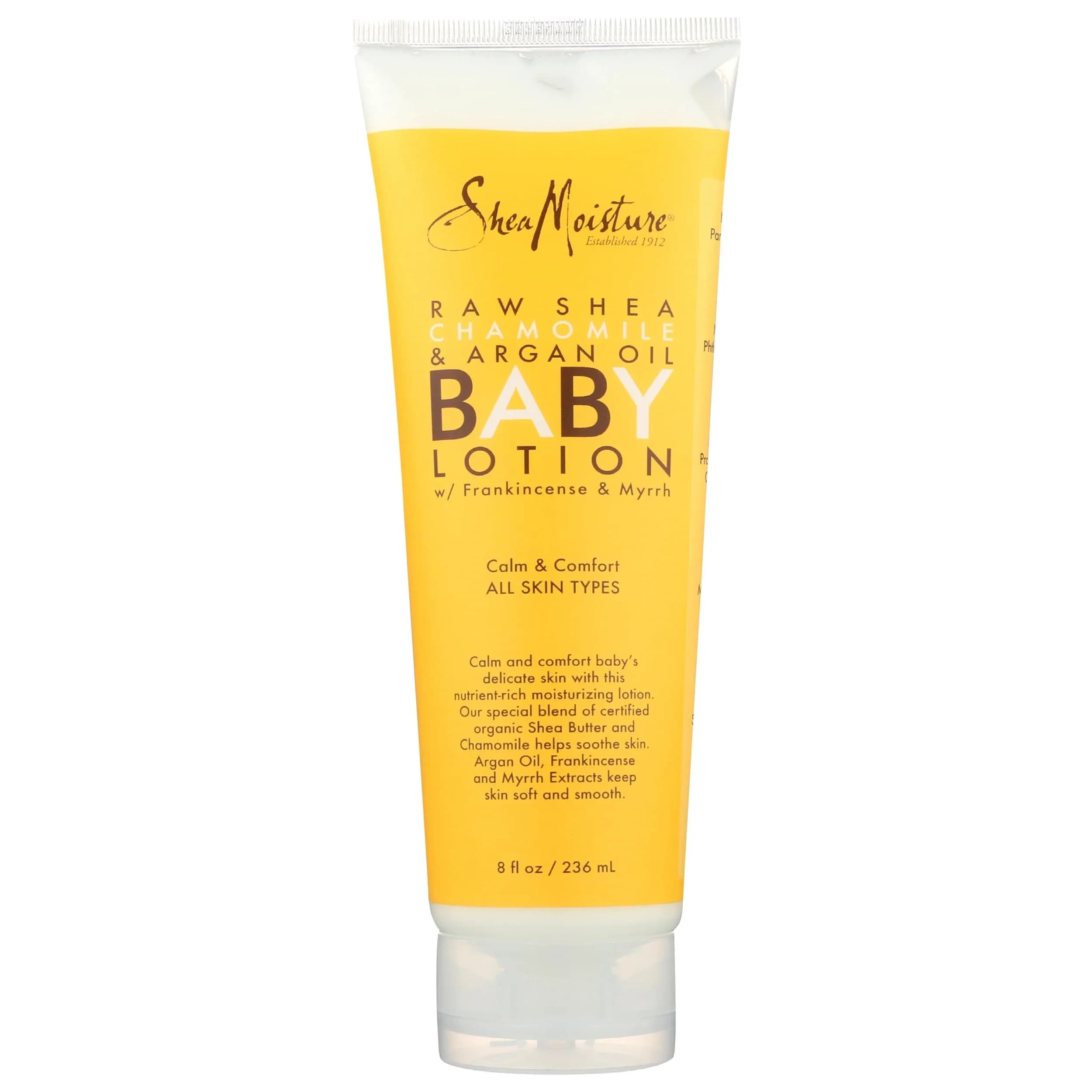 SheaMoisture Baby Lotion for Dry Skin Raw Shea, Chamomile & Argan Oil 240ml (8 Fl Oz) | Hypoallergenic for Sensitive Skin