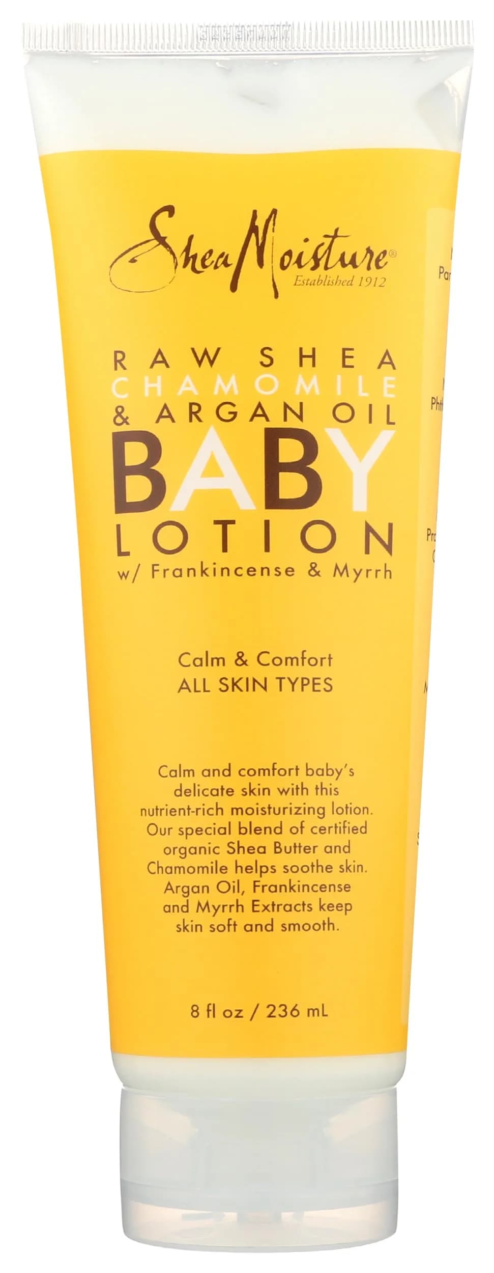 SheaMoisture Baby Lotion for Dry Skin Raw Shea, Chamomile & Argan Oil 240ml (8 Fl Oz) | Hypoallergenic for Sensitive Skin — Chamomile