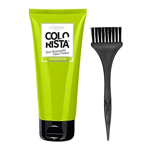 L'Oreal Paris Colorista Semi-Permanent Hair Color - Lime Green for Light Blonde or Bleached Hair thumbnail 3