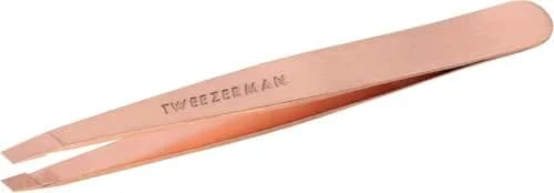 Tweezerman Slant Tweezer – Tweezerman Tweezers for Eyebrows Rose Gold | Precise, Hand-Filed Tips thumbnail 1