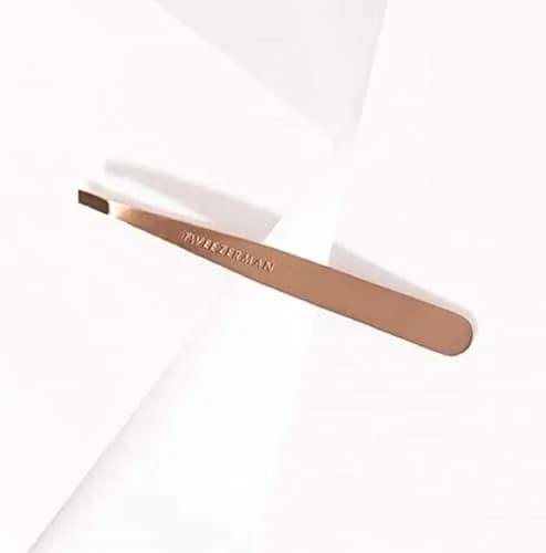 Tweezerman Slant Tweezer – Tweezerman Tweezers for Eyebrows Rose Gold | Precise, Hand-Filed Tips thumbnail 4