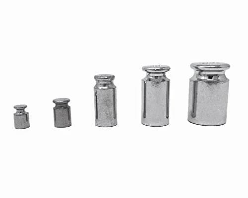 Honbay Chrome Plated Calibration Scale Weights 5-Piece Set | Precision Weighing for Digital Scales thumbnail 1