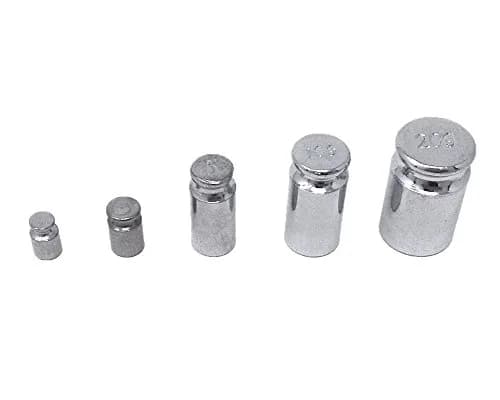 Honbay Chrome Plated Calibration Scale Weights 5-Piece Set | Precision Weighing for Digital Scales thumbnail 2