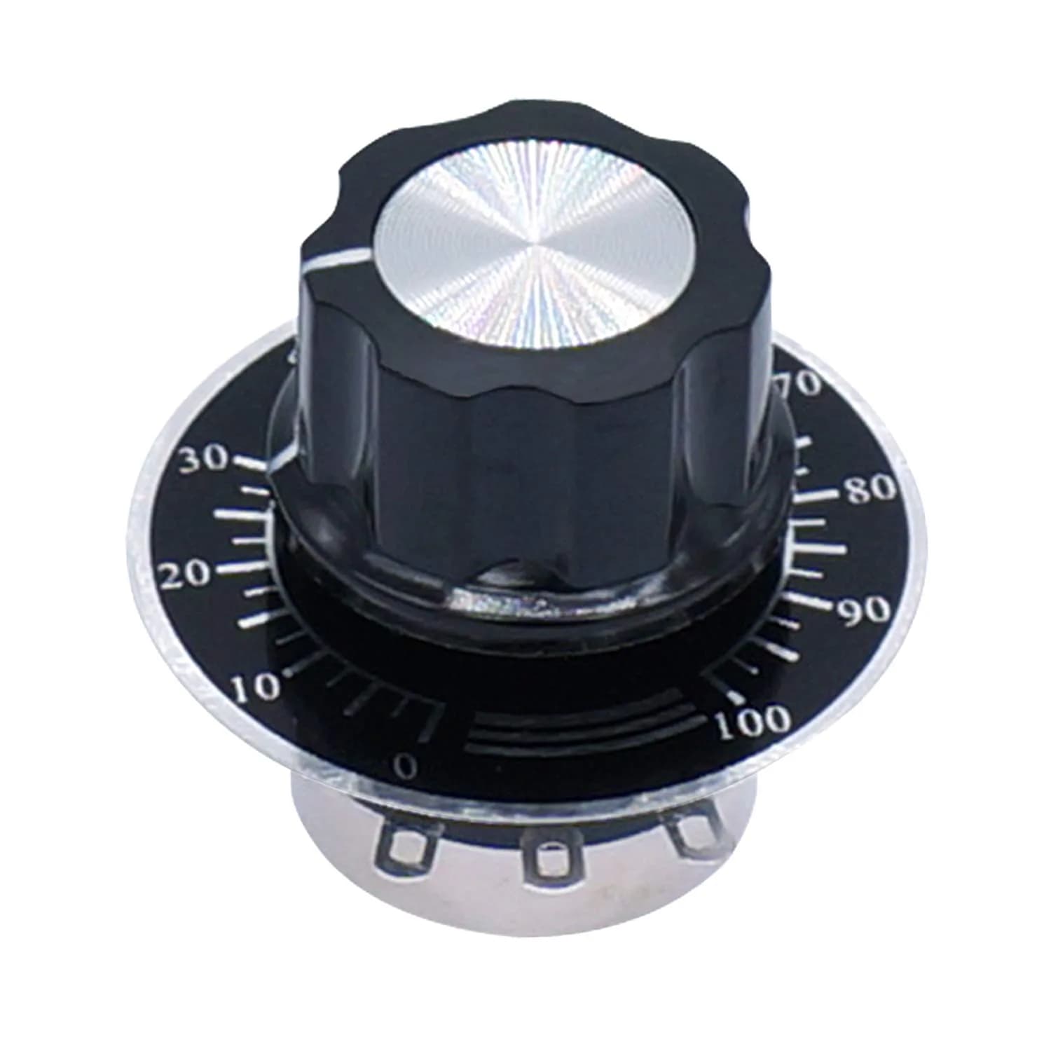 Taiss RV24YN20S 500K Ohm Rotary Potentiometer 6mm Shaft | Single Turn Carbon Film for Speed Control - view 5