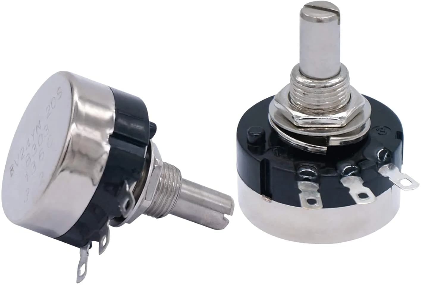 Taiss RV24YN20S 500K Ohm Rotary Potentiometer 6mm Shaft | Single Turn Carbon Film for Speed Control - view 6