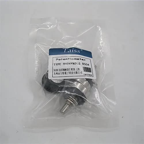 Taiss RV24YN20S 500K Ohm Rotary Potentiometer 6mm Shaft | Single Turn Carbon Film for Speed Control thumbnail 7