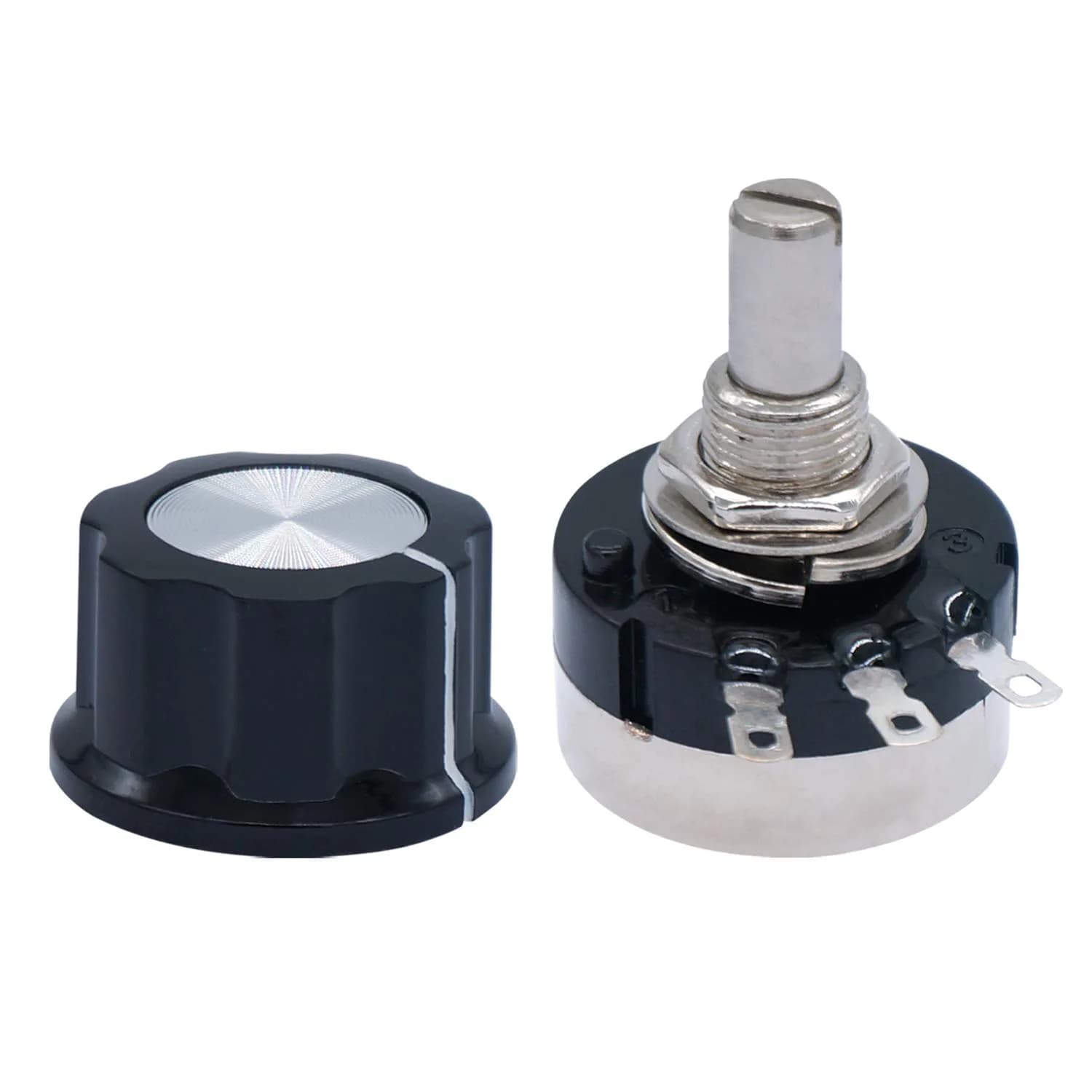 Taiss RV24YN20S 500K Ohm Rotary Potentiometer 6mm Shaft | Single Turn Carbon Film for Speed Control - view 3