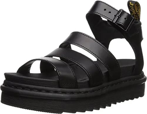 Dr. Martens Blaire Fisherman Sandal, Black Brando Leather | Lightweight, Durable & Comfortable for Women thumbnail 1