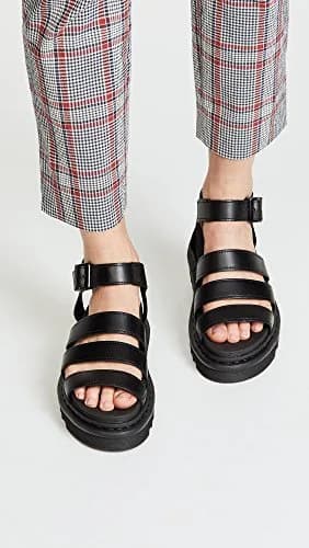 Dr. Martens Blaire Fisherman Sandal, Black Brando Leather | Lightweight, Durable & Comfortable for Women thumbnail 2