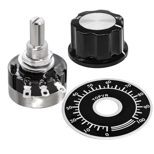 Taiss RV24YN20S Single Turn Carbon Film Rotary Potentiometer 20k ohm (6mm Shaft) | Smooth Operation for Inverter Speed Control thumbnail 1