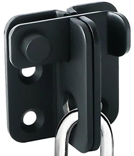 Alise Matte Black Stainless Steel Flip Latch Gate Lock, Small Size | Padlock Compatible Security — Matte Black