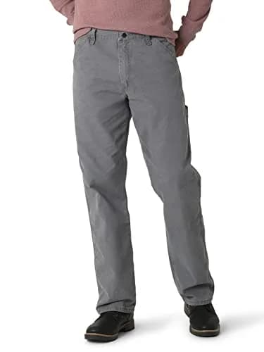 Wrangler Authentics Men's Classic Carpenter Jean, Rock Gray, 40W x 34L | Durable Work & Casual Style thumbnail 1