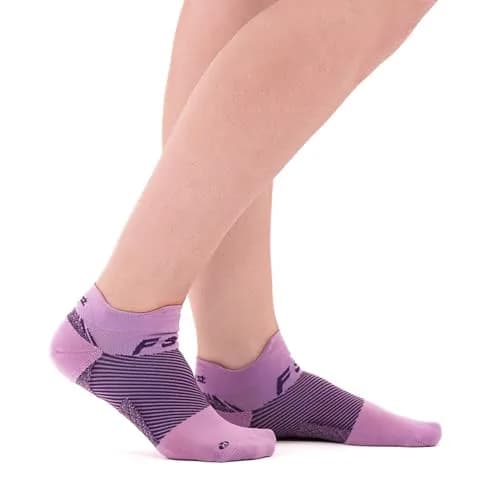 OrthoSleeve FS4 Plantar Fasciitis Compression Socks Large Black No-Show | Medical Grade Support for Foot Health thumbnail 7