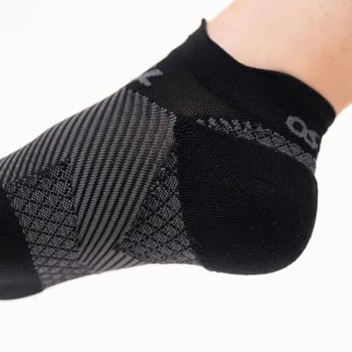 OrthoSleeve FS4 Plantar Fasciitis Compression Socks Large Black No-Show | Medical Grade Support for Foot Health thumbnail 8