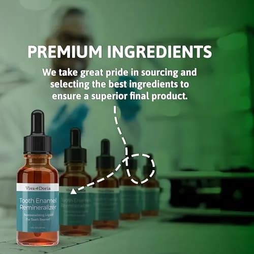 Viva Doria Enamel Remineralizing Liquid 29.57ml (1 fl oz) | Strengthens Enamel & Gum Health thumbnail 3