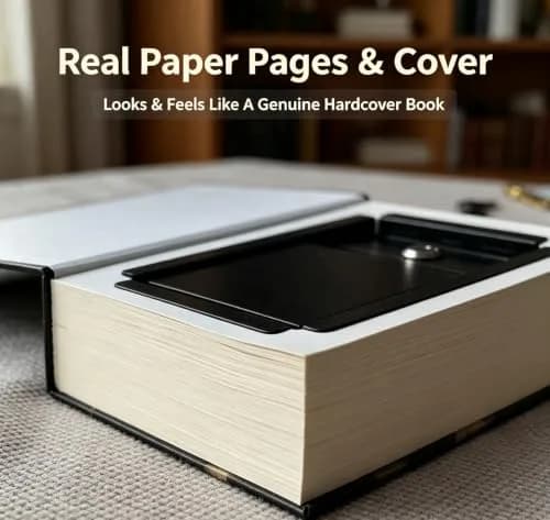 Misslanonly Alice in Wonderland Book Safe with Key Lock | Discreet Book Disguise for Valuables thumbnail 5