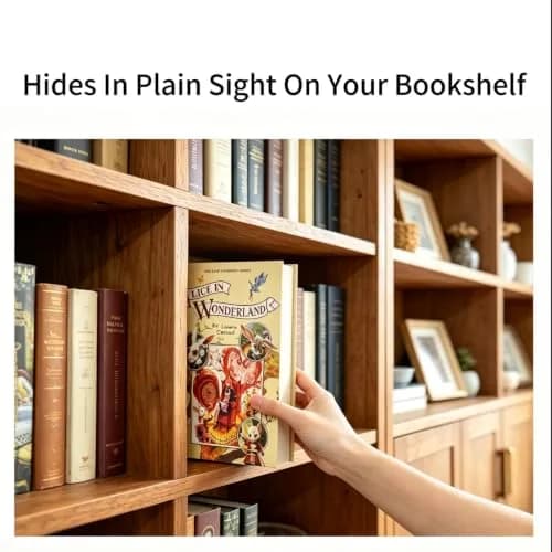 Misslanonly Alice in Wonderland Book Safe with Key Lock | Discreet Book Disguise for Valuables thumbnail 8