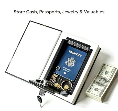 Misslanonly Alice in Wonderland Book Safe with Key Lock | Discreet Book Disguise for Valuables thumbnail 3