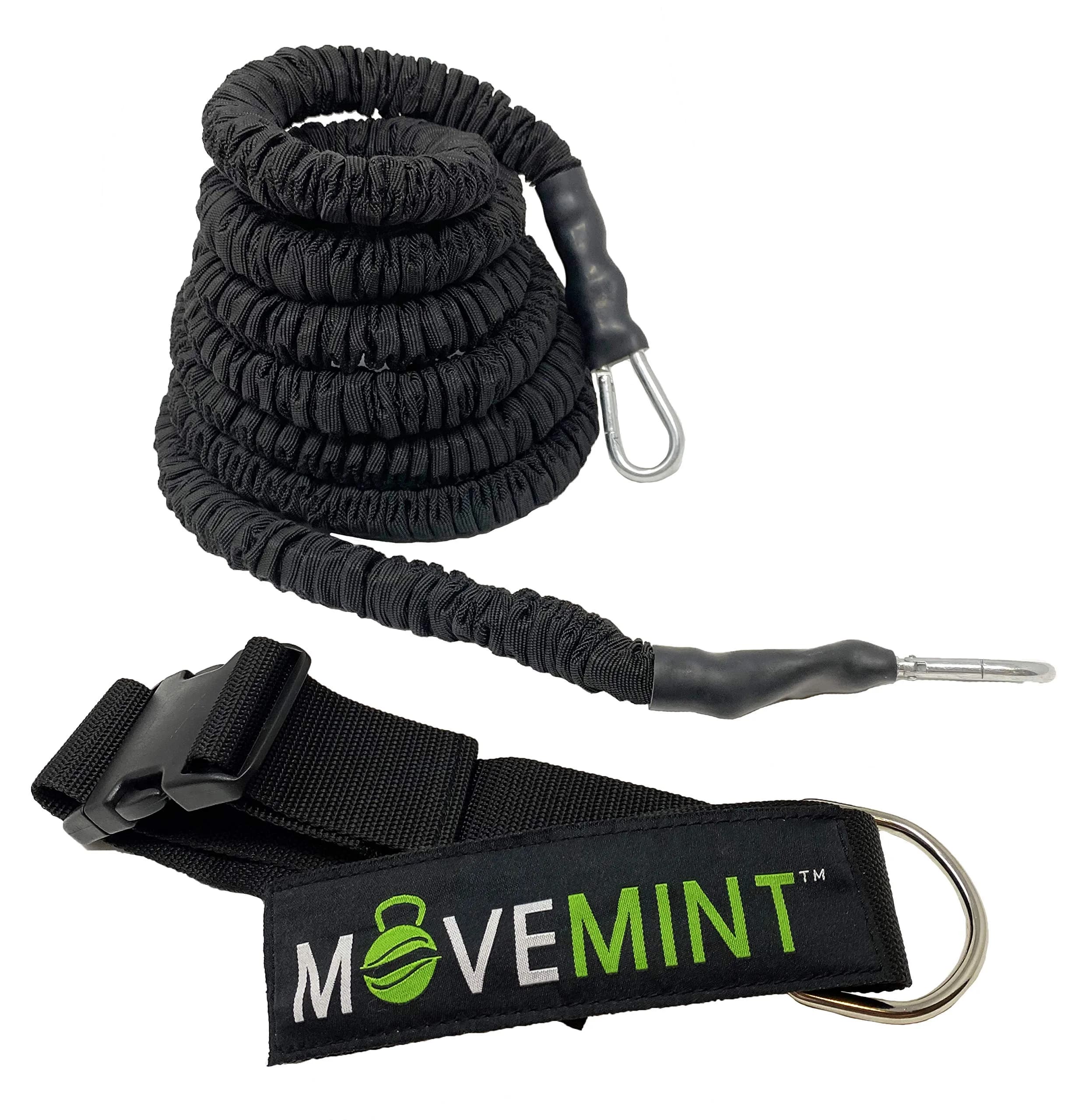 MOVEMINT 33ft Speed Bungee Band Trainer with 90+lbs Resistance | Heavy Duty Snap-On Buckle & Safety Skin - main product image