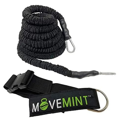 MOVEMINT 33ft Speed Bungee Band Trainer with 90+lbs Resistance | Heavy Duty Snap-On Buckle & Safety Skin thumbnail 1