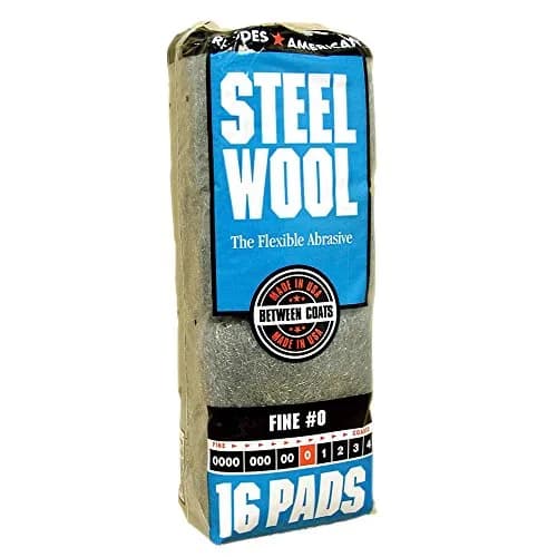 Homax Fine Grade #0 Steel Wool Pads (16-Pack, 0.2 kg) | For Polishing, Buffing & Refinishing thumbnail 1