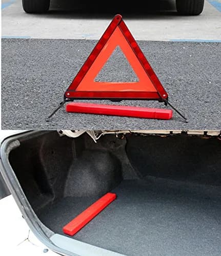 KAFEEK Reflective Warning Triangle Set of 3 | Foldable, Stable, and Highly Visible for Roadside Safety thumbnail 6