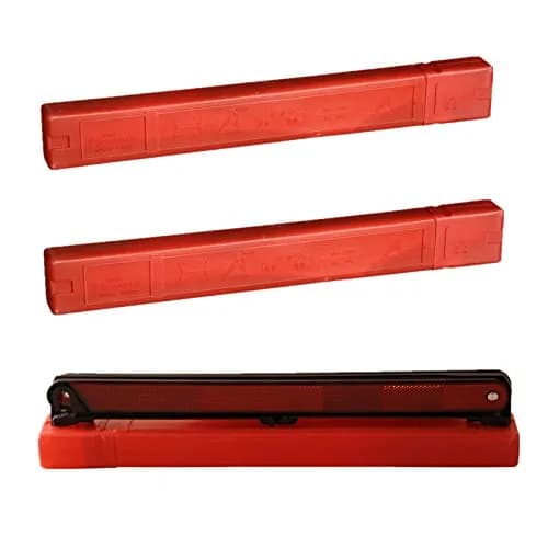 KAFEEK Reflective Warning Triangle Set of 3 | Foldable, Stable, and Highly Visible for Roadside Safety thumbnail 2