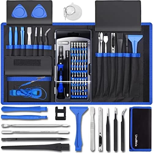 UnaMela 80 IN 1 Professional Computer Repair Tool Kit, Precision Screwdriver Set | 56 Bits, Anti-Static, Magnetizer, Durable Chrome Vanadium Steel thumbnail 1
