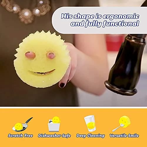 Scrub Daddy Original Smiley Scrubber Sponge | Temperature Controlled Cleaning thumbnail 3