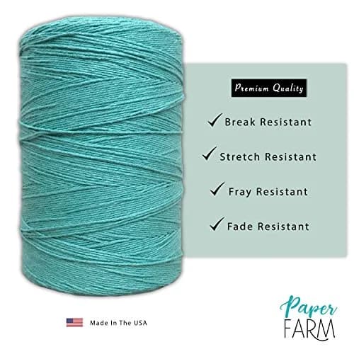 Paper Farm Durable Loom Warp Thread (Turquoise) 8/4 | 800 Yards for Weaving thumbnail 2
