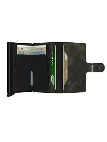 SECRID Vintage Leather Miniwallet Card Holder - 6.5cm x 10.2cm x 2.1cm | Holds 6 Cards thumbnail 3