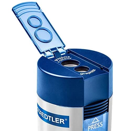 STAEDTLER Pencil Sharpener Double-hole Tub 2 Pack | Compact & Durable for Students & Artists thumbnail 3