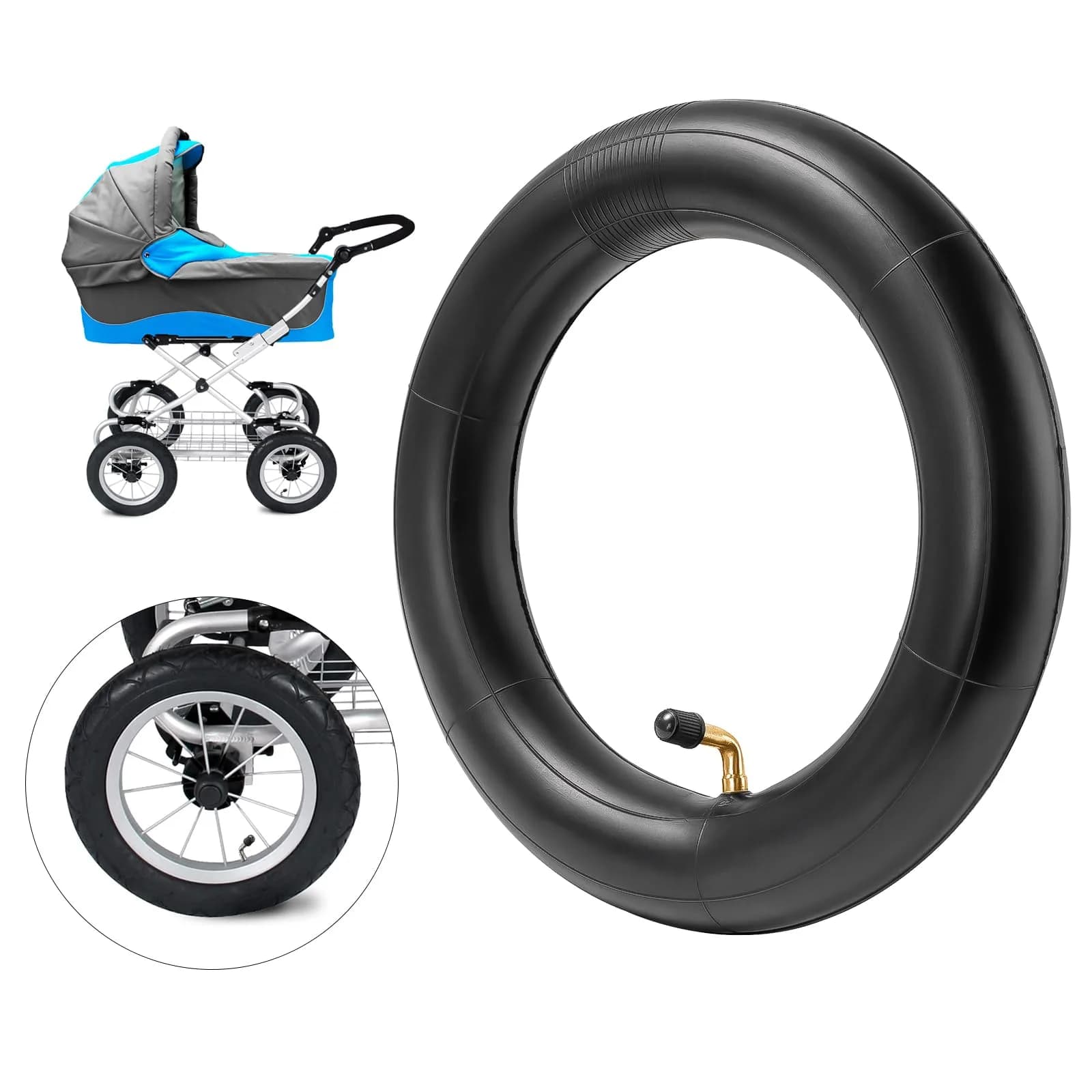 StaiBC Heavy-Duty 10x2.125 Inner Tube for Scooters & Bikes - 2 Pack, 54-152mm (10x2.125 inches) - view 5