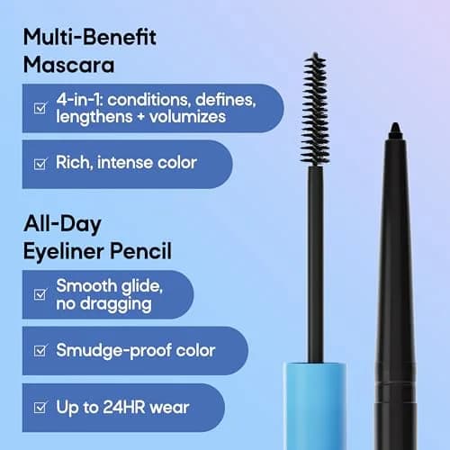Almay All-Day Eyeliner Pencil, 503 Black Brown Duo Pack - Waterproof Matte Finish thumbnail 2