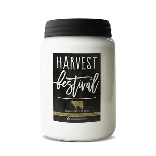 Milkhouse Candle Company Harvest Festival Scented Candle 680g (26 Oz) | Long-Lasting Soy Wax Jar Candle thumbnail 1
