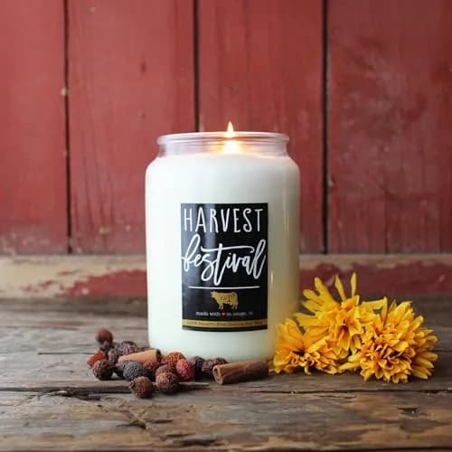 Milkhouse Candle Company Harvest Festival Scented Candle 680g (26 Oz) | Long-Lasting Soy Wax Jar Candle thumbnail 2