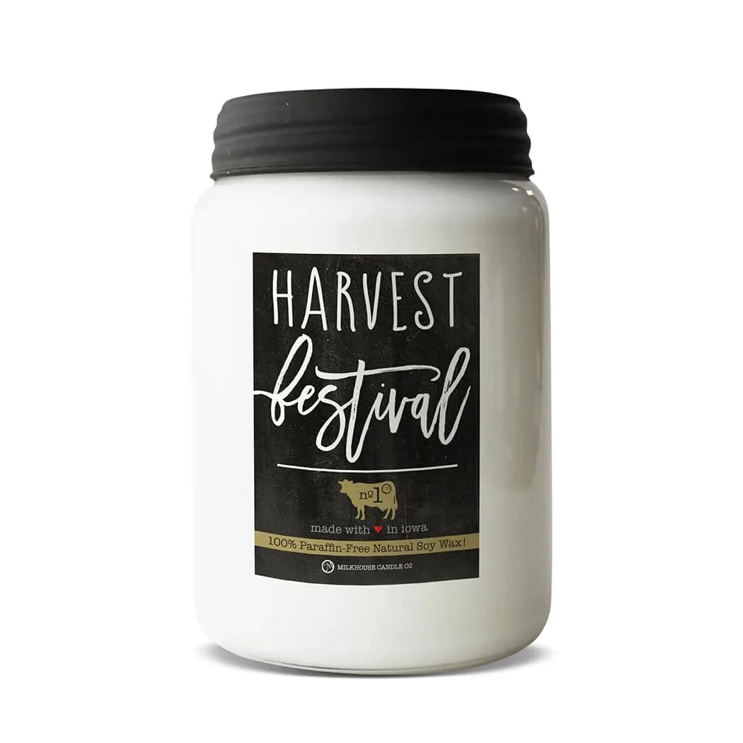Milkhouse Candle Company Harvest Festival Scented Candle 680g (26 Oz) | Long-Lasting Soy Wax Jar Candle - main product image
