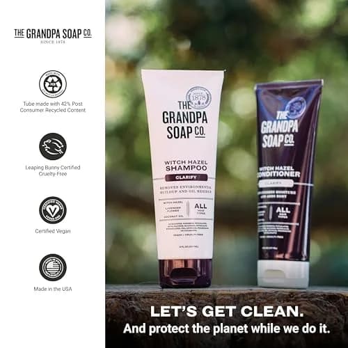The Grandpa Soap Company Witch Hazel Shampoo 8 Fl Oz | Vegan & Cruelty Free, All Hair Types thumbnail 6