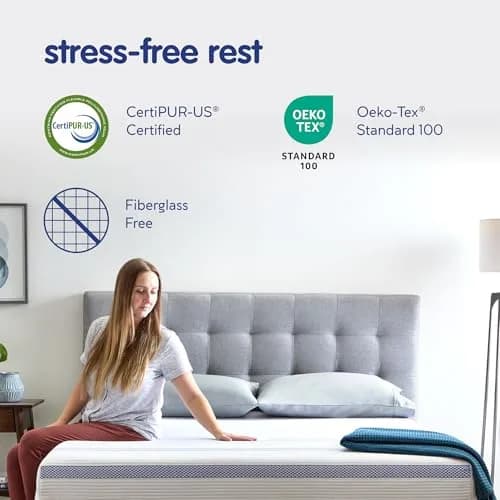 Vibe Gel Memory Foam Mattress 12-Inch Twin | CertiPUR-US Certified Cooling Bed thumbnail 3
